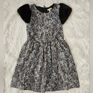 Chic Designer Black and White Kids Dress 8